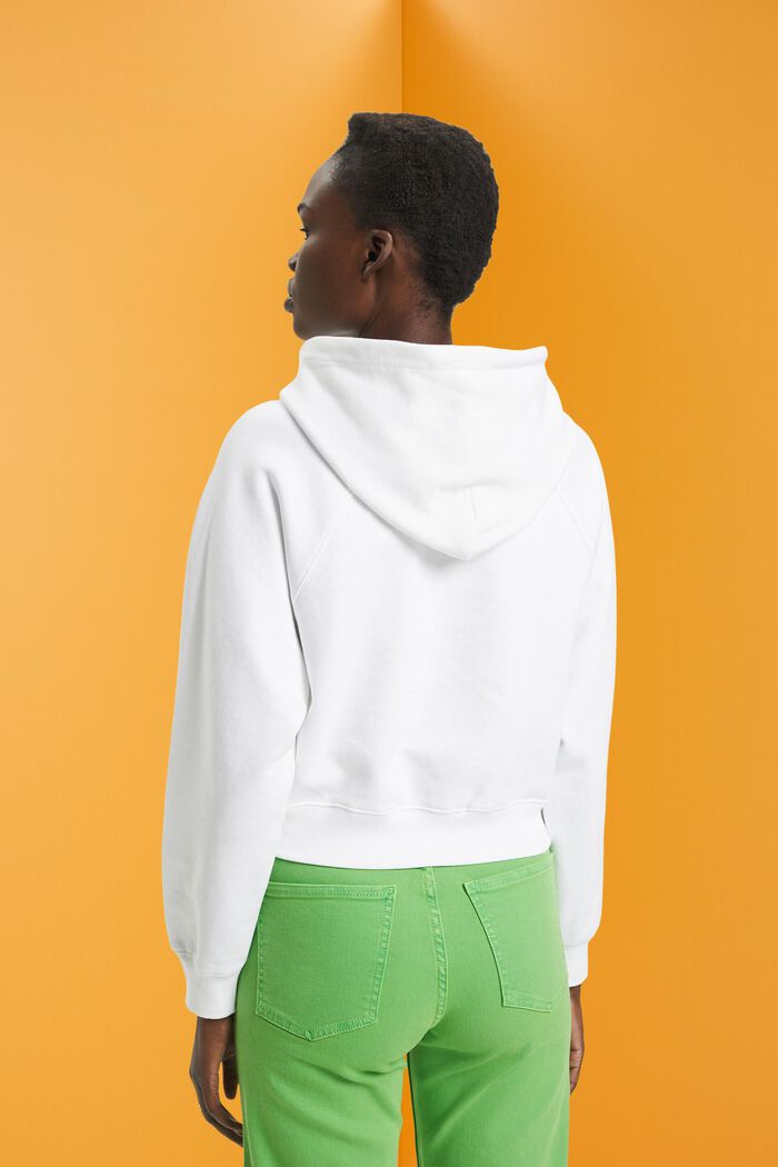 Hooded Sweatshirt, WHITE, detail image number 3