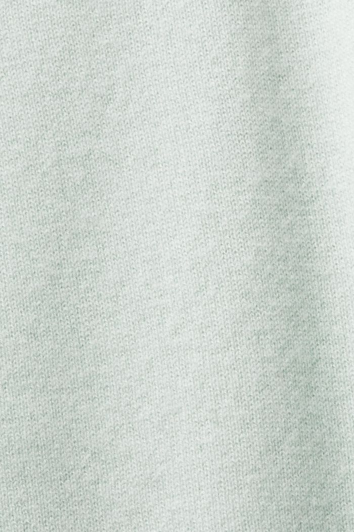 短袖羊絨毛衣, 淺綠色, detail image number 5