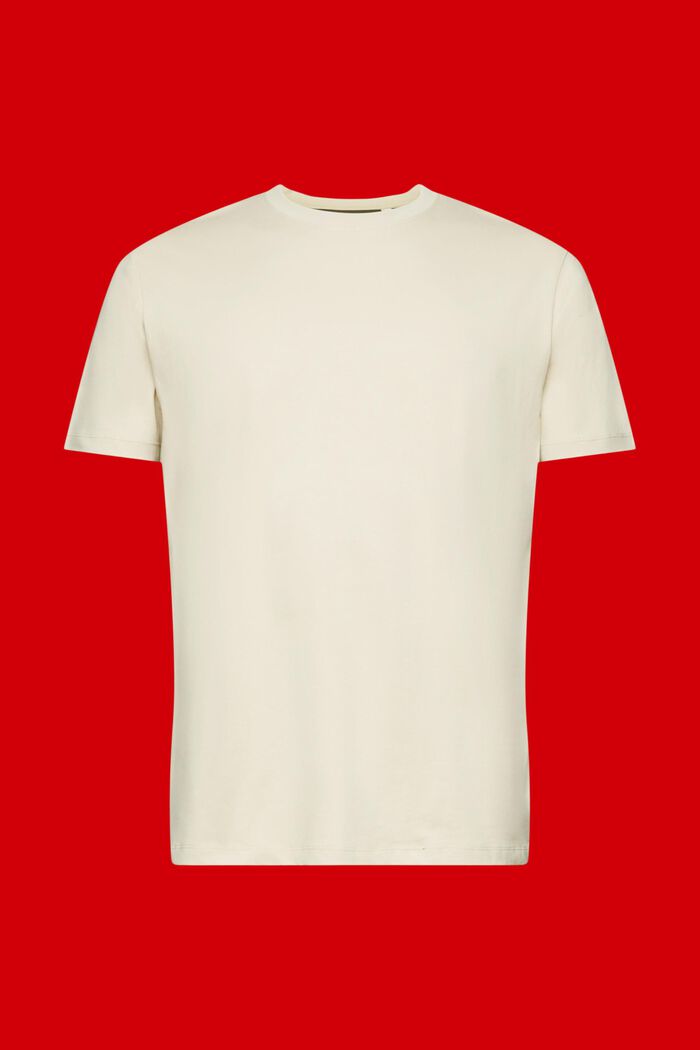 雙色棉質T恤, 淺灰褐色, detail image number 6