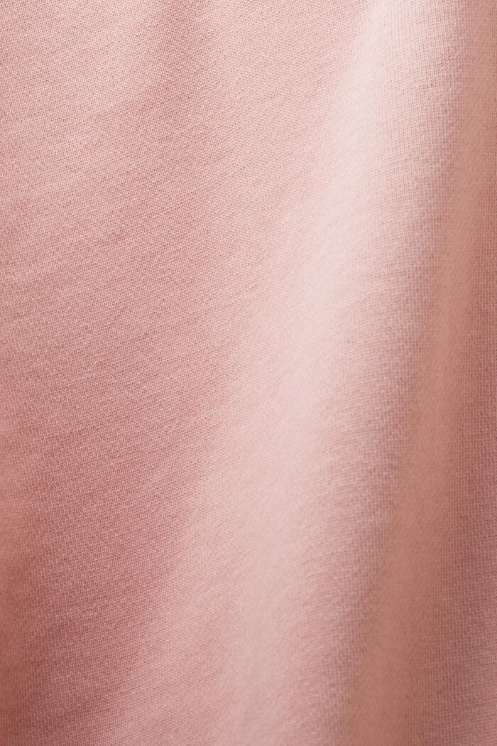 ‌有機棉刺繡LOGO標誌連帽衛衣, 粉紅色, detail image number 4