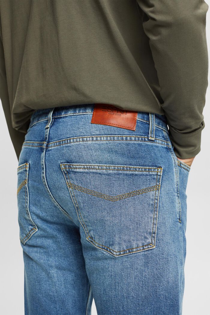 Mid-Rise Slim Jeans, BLUE MEDIUM WASHED, detail image number 4