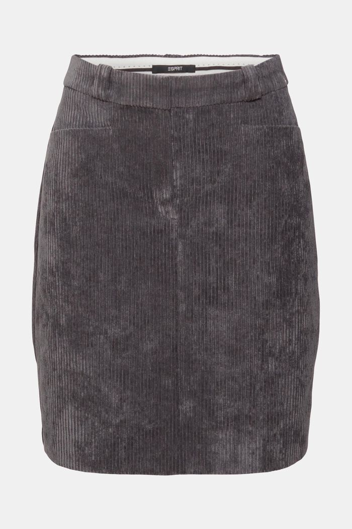 Corduroy mini skirt, ANTHRACITE, detail image number 2