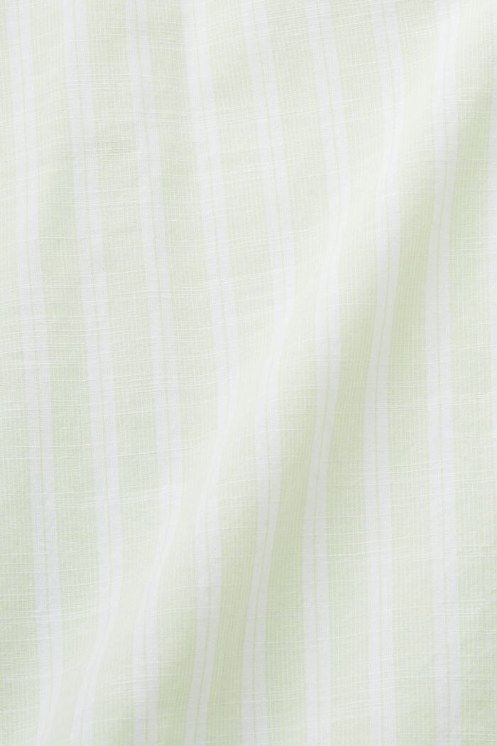 條紋純棉女裝襯衫, 柑橘綠, detail image number 5