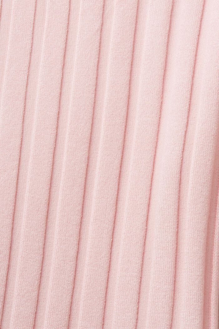 ‌羅紋針織毛衣, 淺粉紅色, detail image number 5