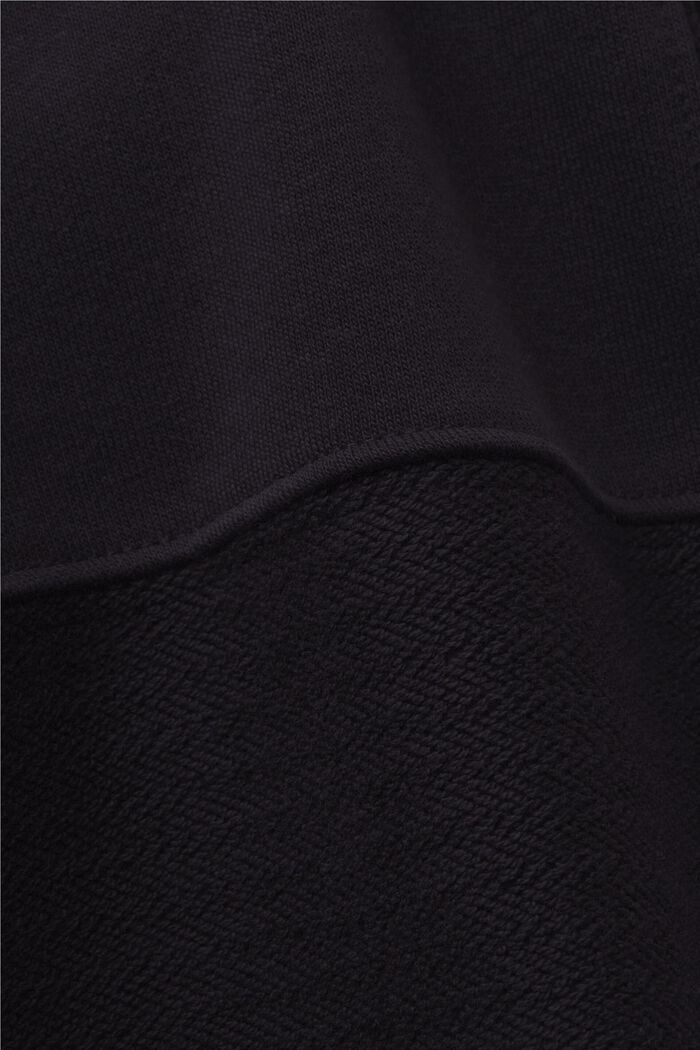 Cropped patchwork hoodie, BLACK, detail image number 4
