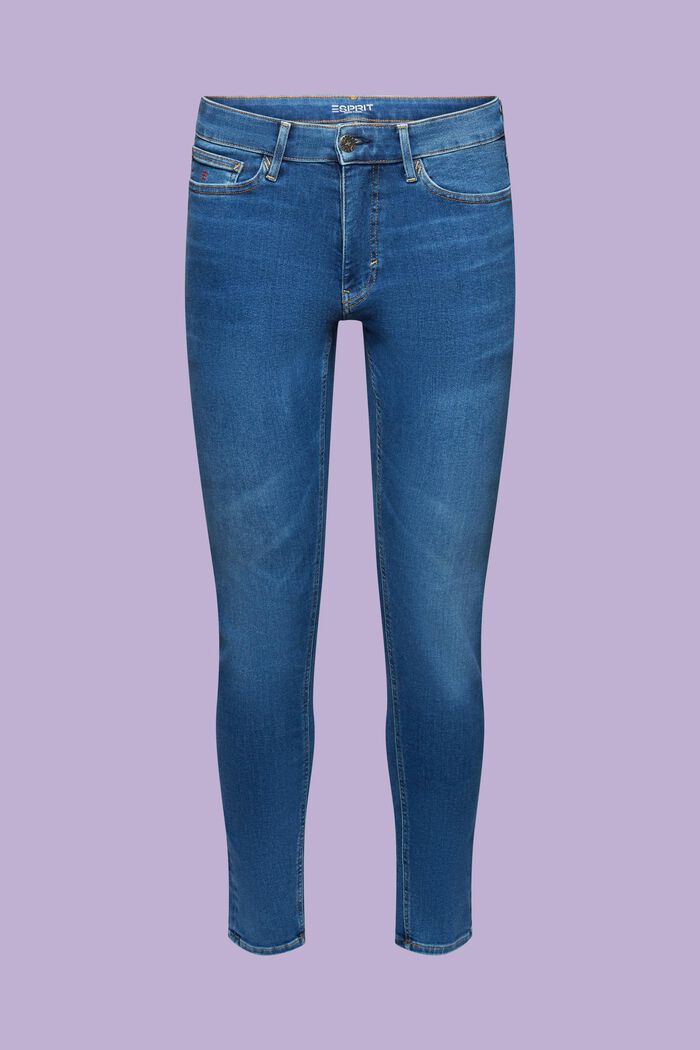 Mid-Rise Slim Jeans, BLUE MEDIUM WASH, detail image number 6