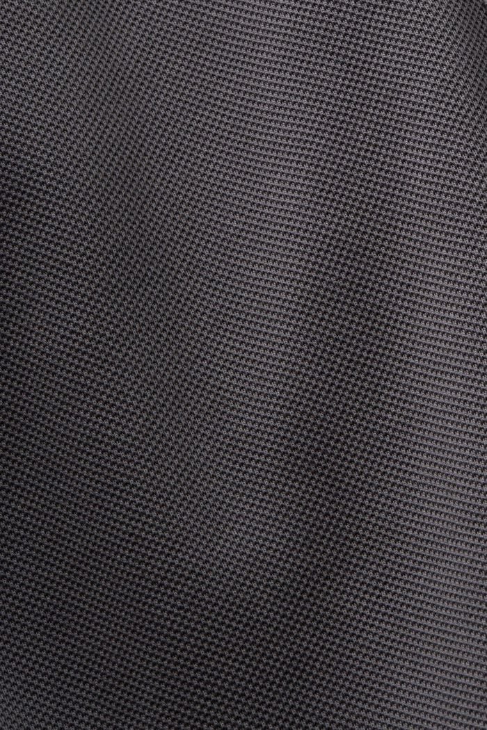 Textured Piqué-Jersey Blazer, DARK GREY, detail image number 5
