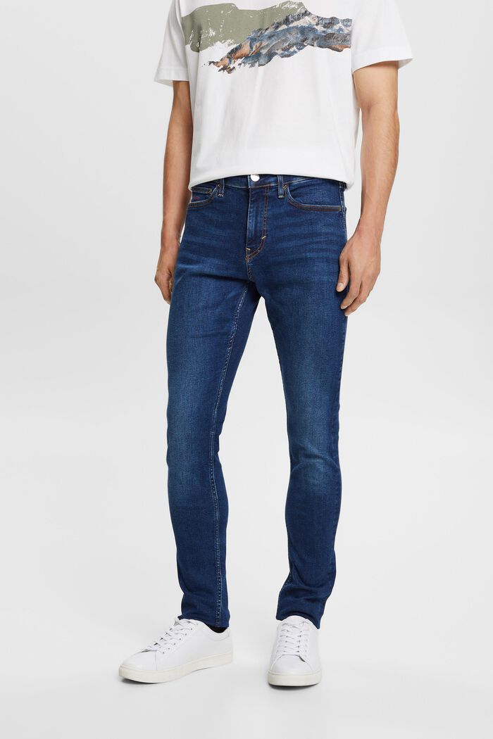 Mid-Rise Skinny Jeans, BLUE LIGHT WASHED, detail image number 0