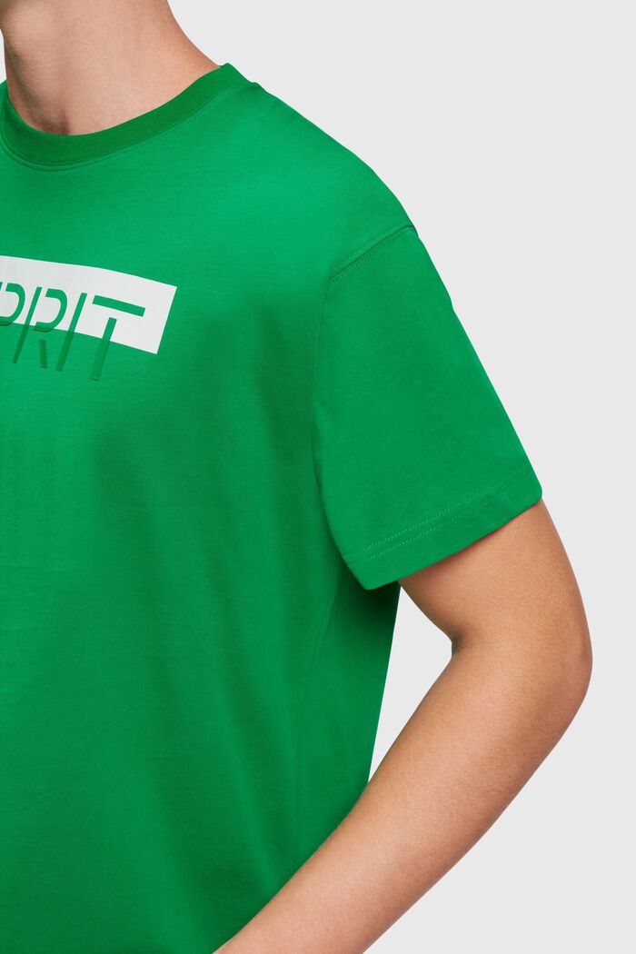 Logo Appliqué T-Shirt, GREEN, detail image number 3
