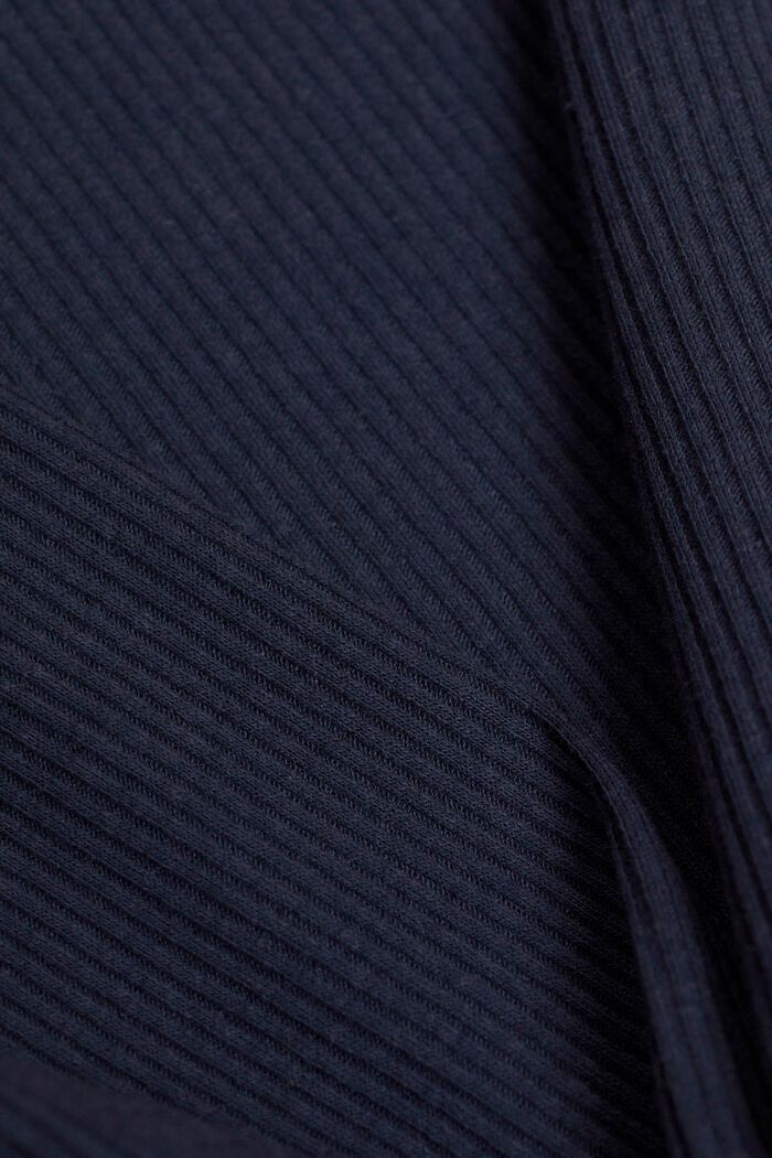 羅紋長袖上衣, 海軍藍, detail image number 5