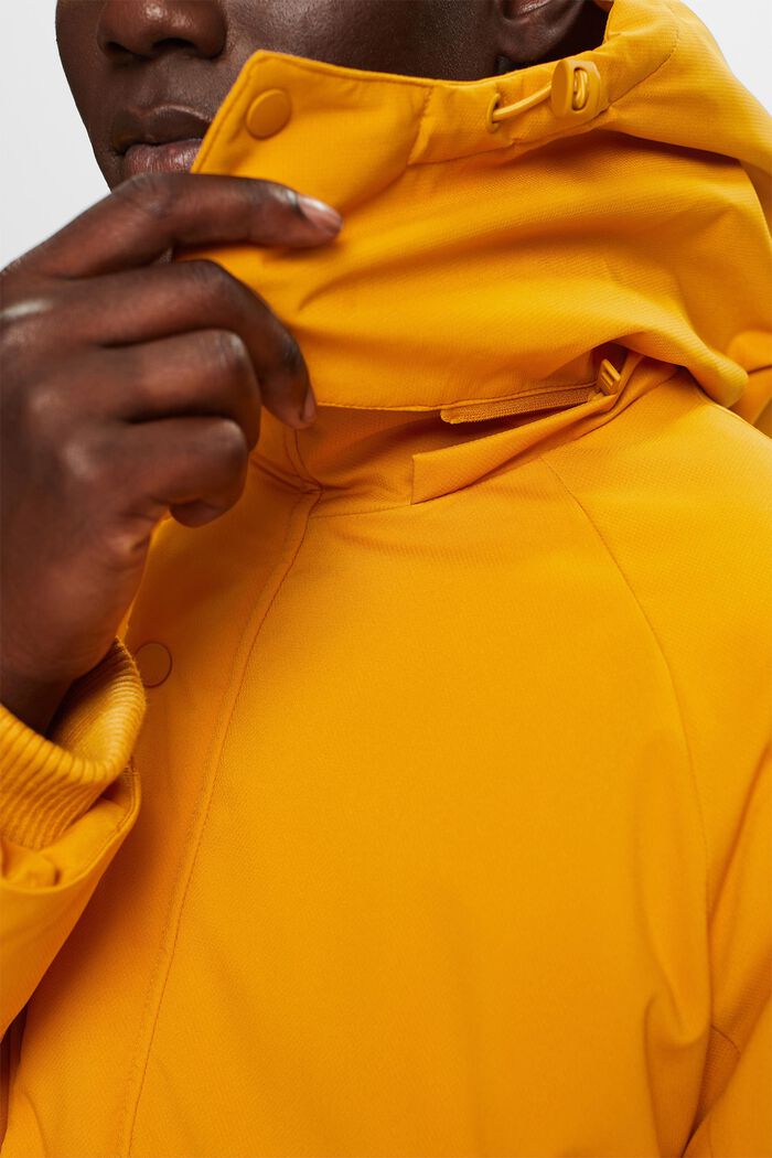 Hooded Down Coat, HONEY YELLOW, detail image number 1