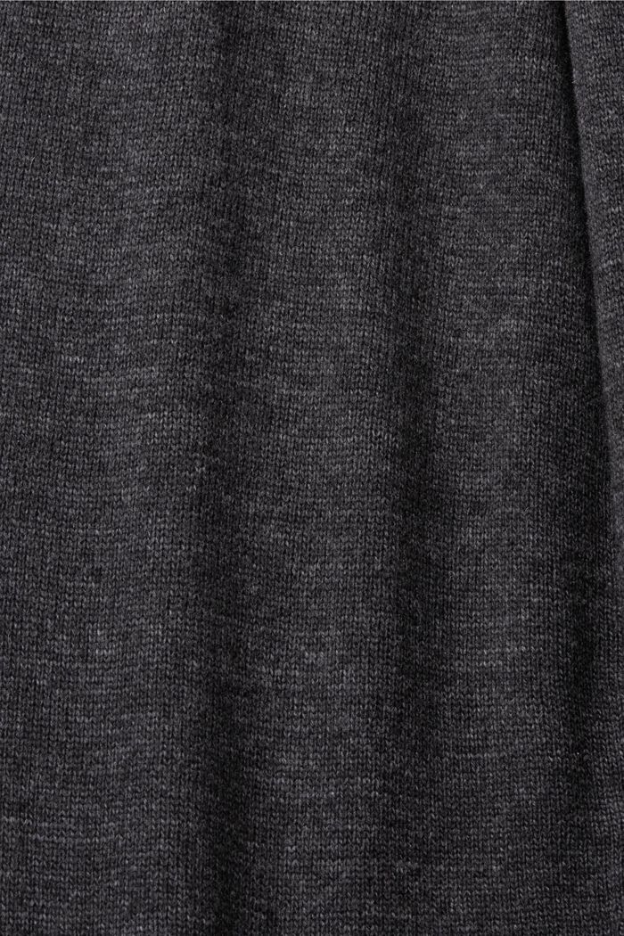 混紡羊毛針織長褲, 深灰色, detail image number 5