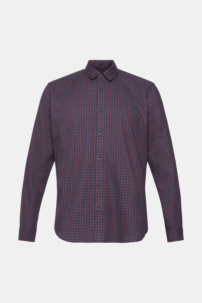 Checked slim fit shirt, NAVY, detail image number 7