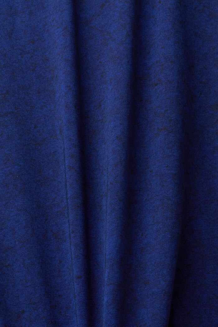 水洗效果T恤, 深藍色, detail image number 4