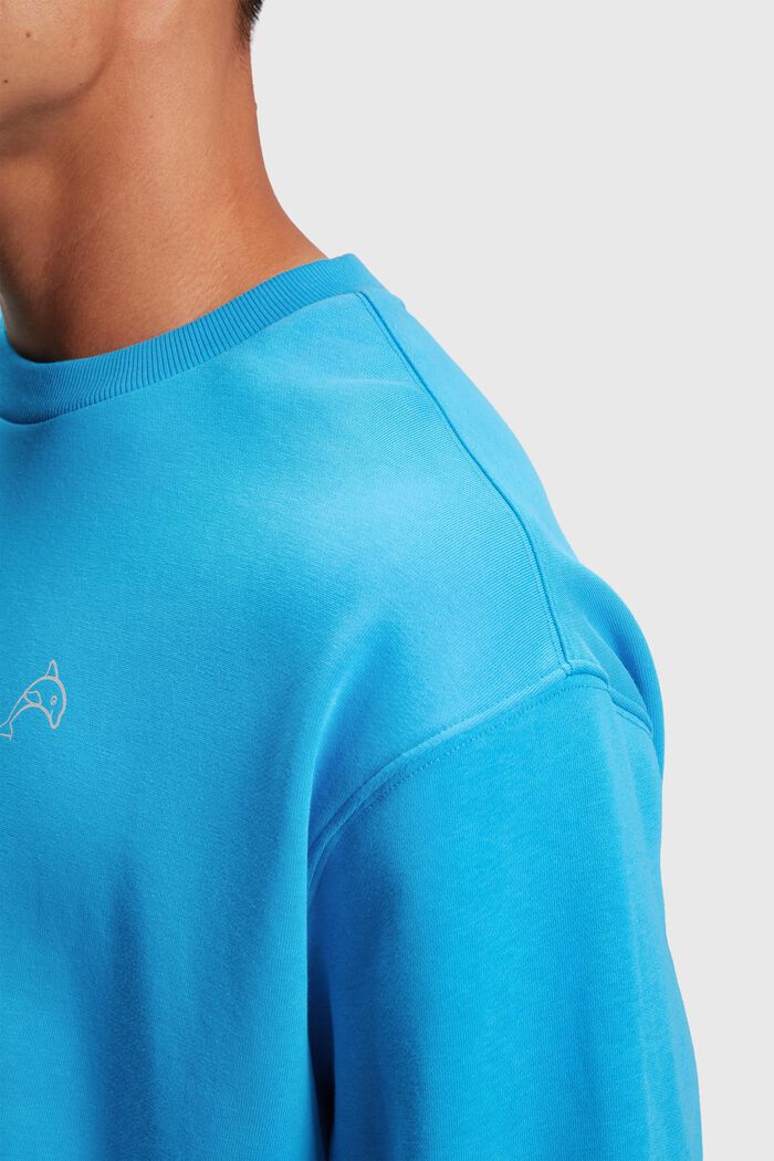 Color Dolphin Sweatshirt, TURQUOISE, detail image number 2