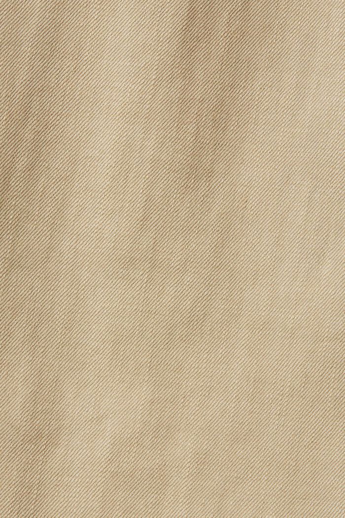 Wide leg, sustainable cotton trousers, LIGHT BEIGE, detail image number 6