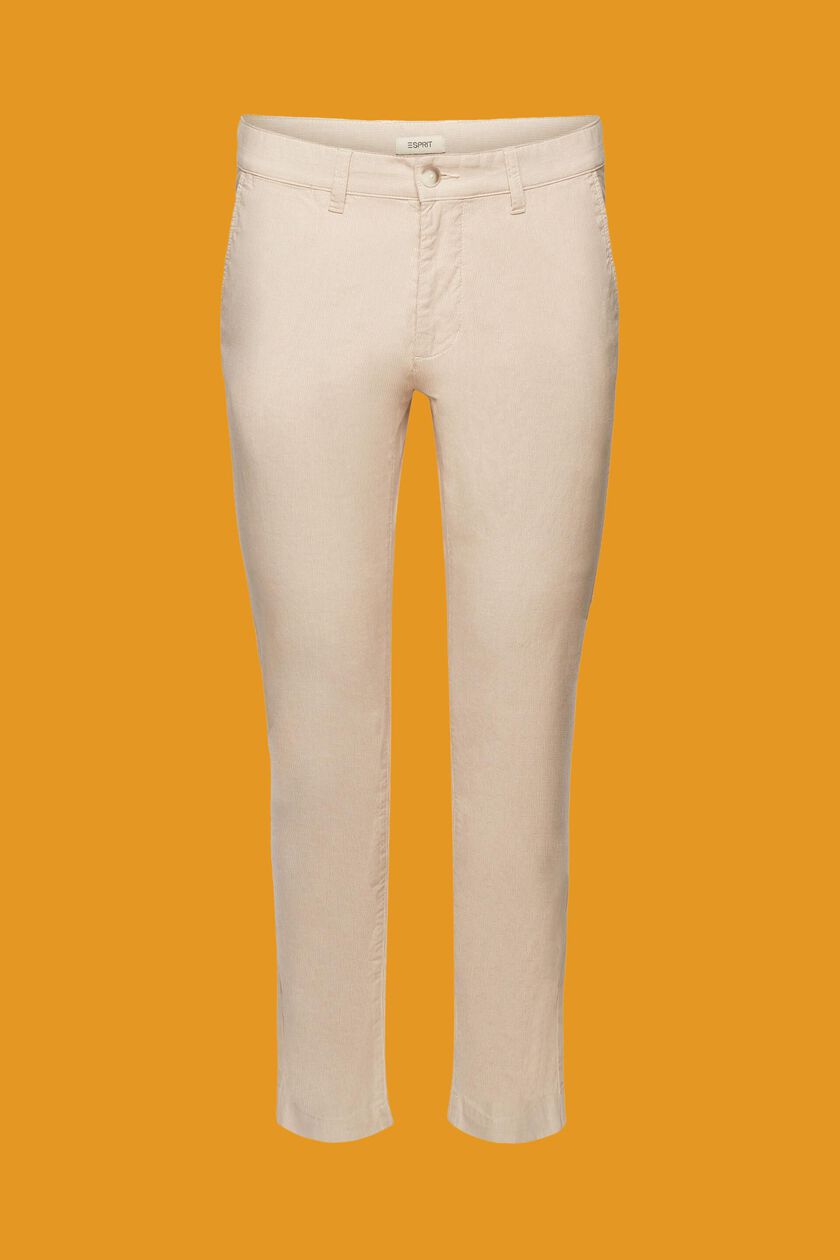Two-tone chino trousers