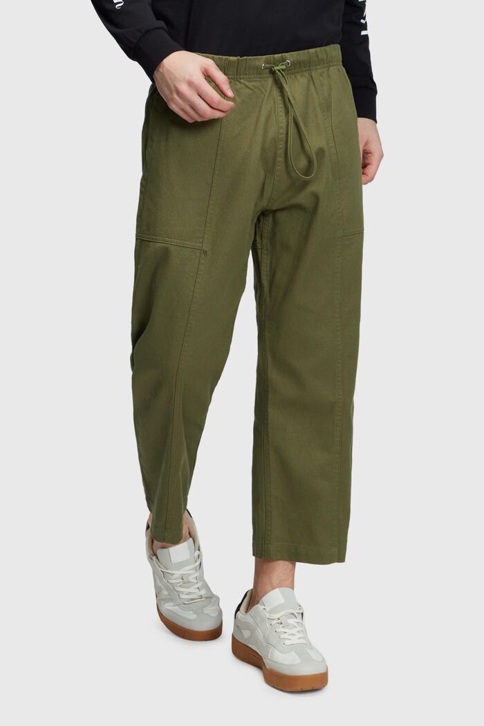 Woven cargo pants, OLIVE, detail image number 0