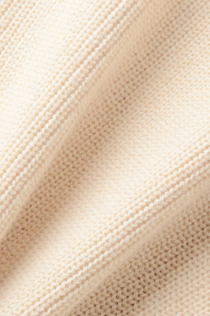 Cashmere blended jumper with lace detail, SAND, detail image number 6