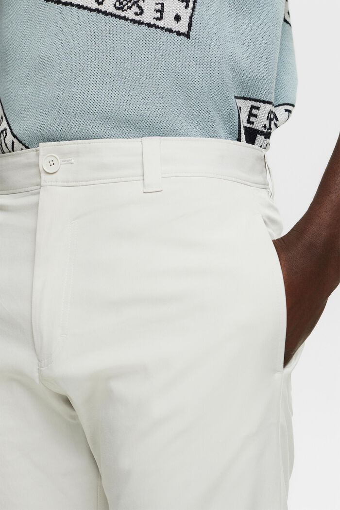 Stretch-Twill Straight Chino Pants, LIGHT GREY, detail image number 4