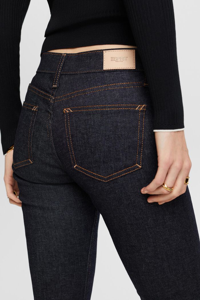 Racer Bootcut Mid-Rise Cropped Jeans, BLUE RINSE, detail image number 4