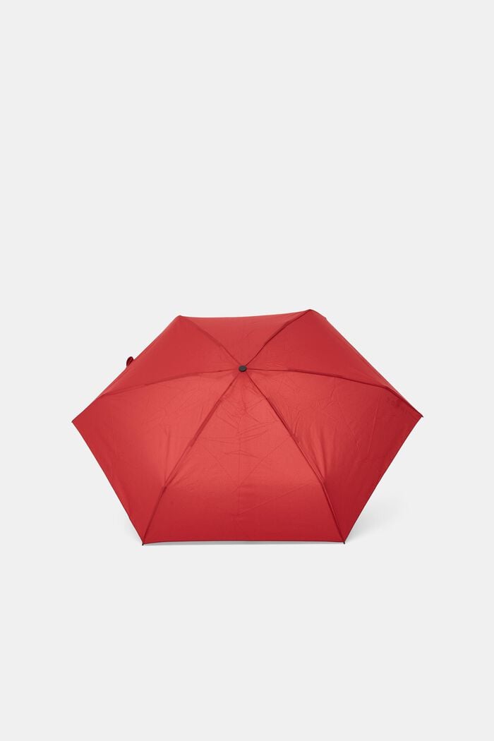 Plain mini pocket umbrella, RED, detail image number 0