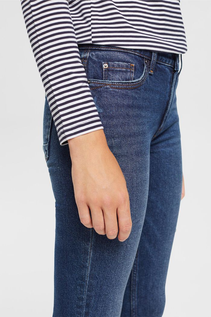 Straight leg jeans, BLUE DARK WASHED, detail image number 2