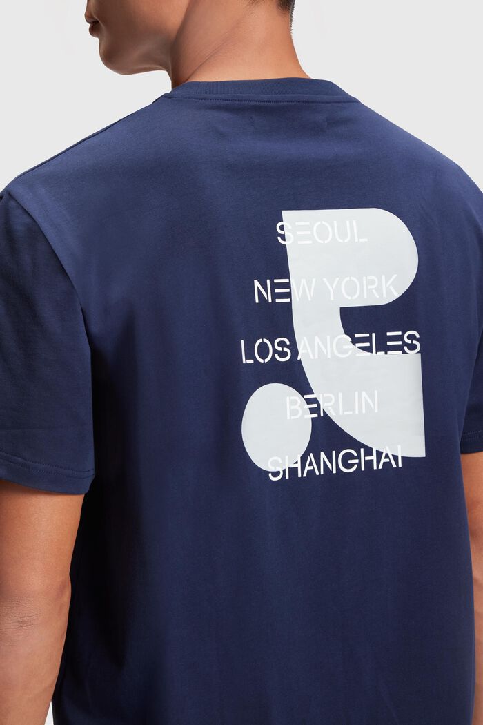 首爾版印花T恤, 海軍藍, detail image number 3