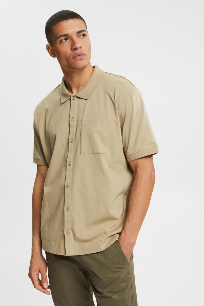 Relaxed fit shirt, PALE KHAKI, detail image number 0