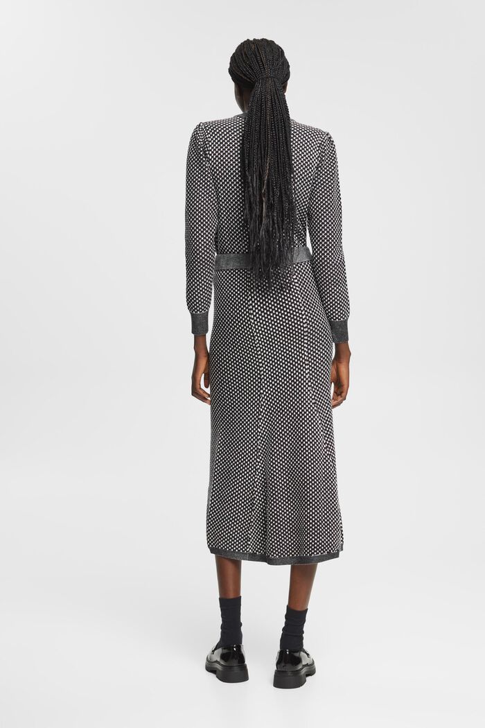 Two-coloured knit skirt, LENZING™ ECOVERO™, BLACK, detail image number 3