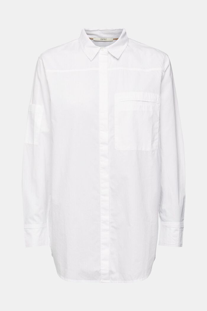有機棉女裝襯衫, 白色, detail image number 2