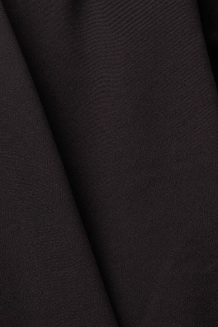 Varsity學院風連帽連衣裙, 黑色, detail image number 5