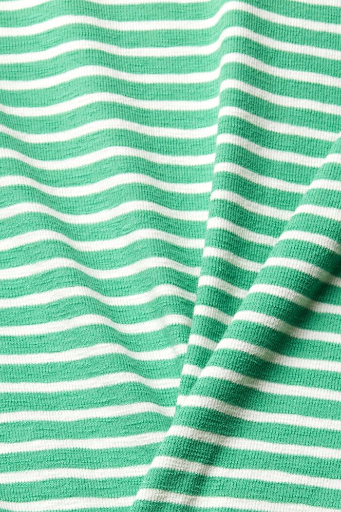 striped T-shirt, GREEN, detail image number 1