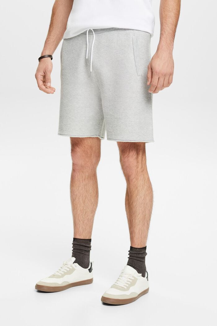 ‌針織棉質短褲, 淺灰色, detail image number 0