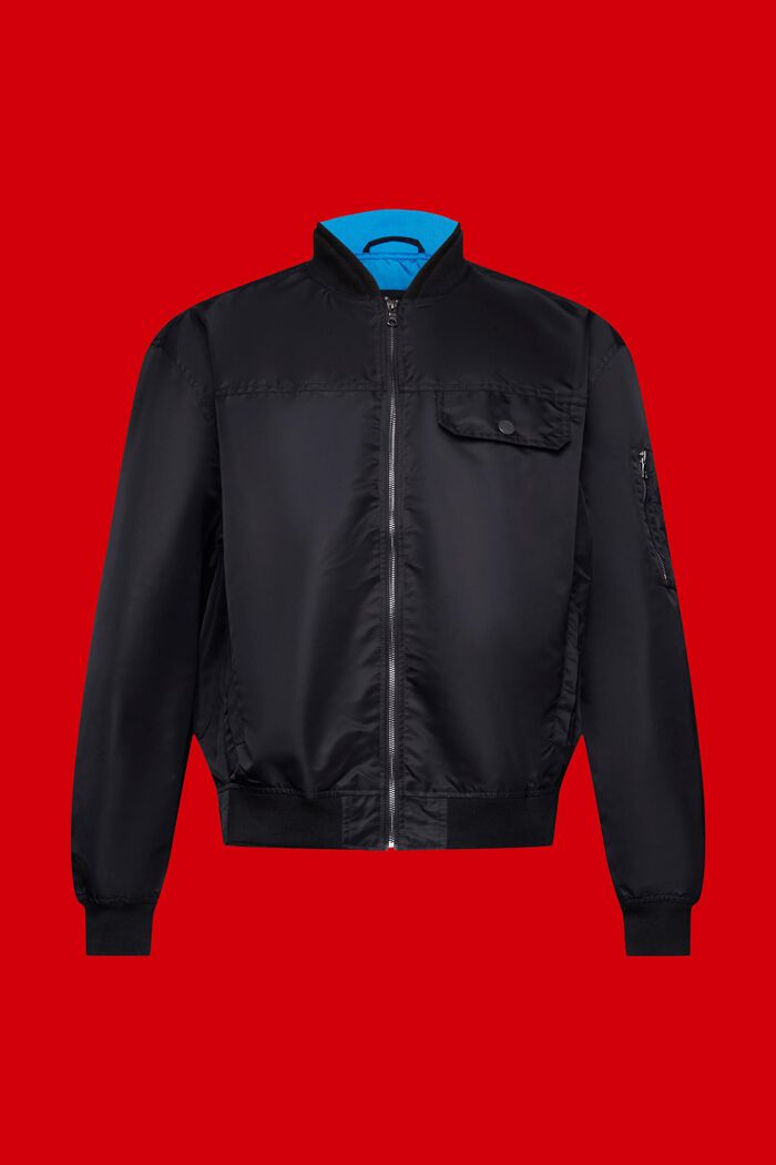 Bomber jacket, BLACK, detail image number 6