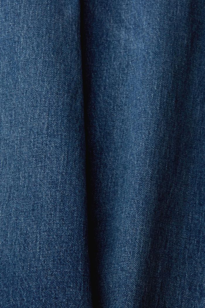 High-rise straight leg stretch jeans, BLUE MEDIUM WASHED, detail image number 1