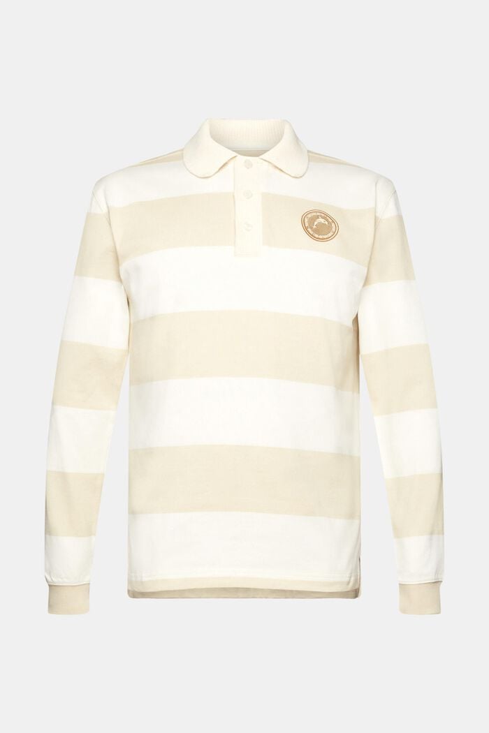 條紋橄欖球POLO衫, 白色, detail image number 6