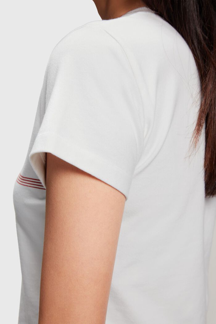 Cropped T-shirt, WHITE, detail image number 1