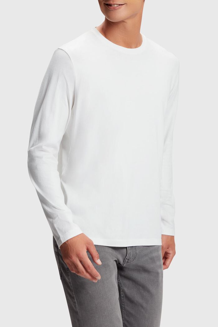 標準版型素色T恤, 白色, detail image number 0