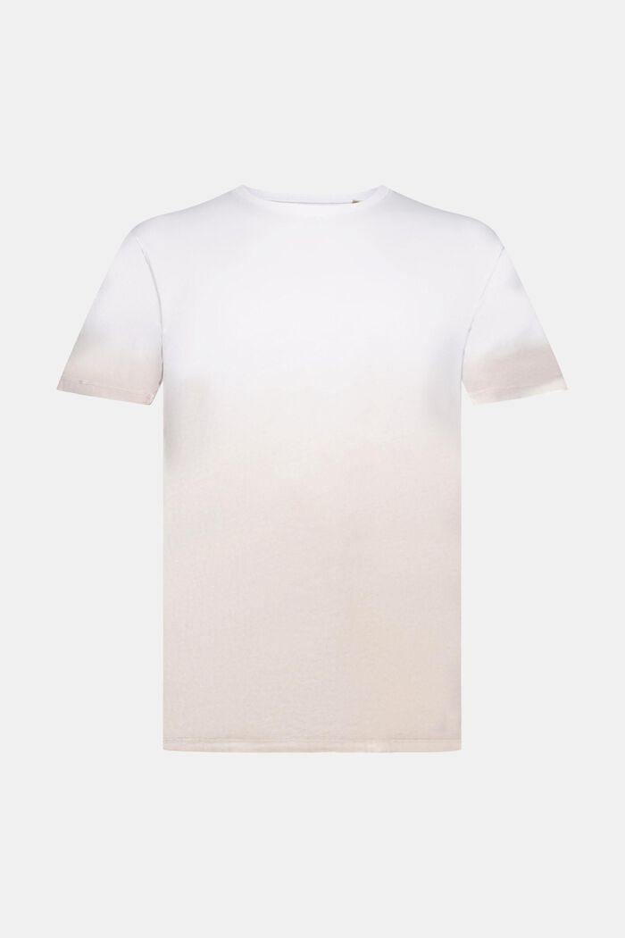 Two-tone fade-dyed T-shirt, WHITE, detail image number 5