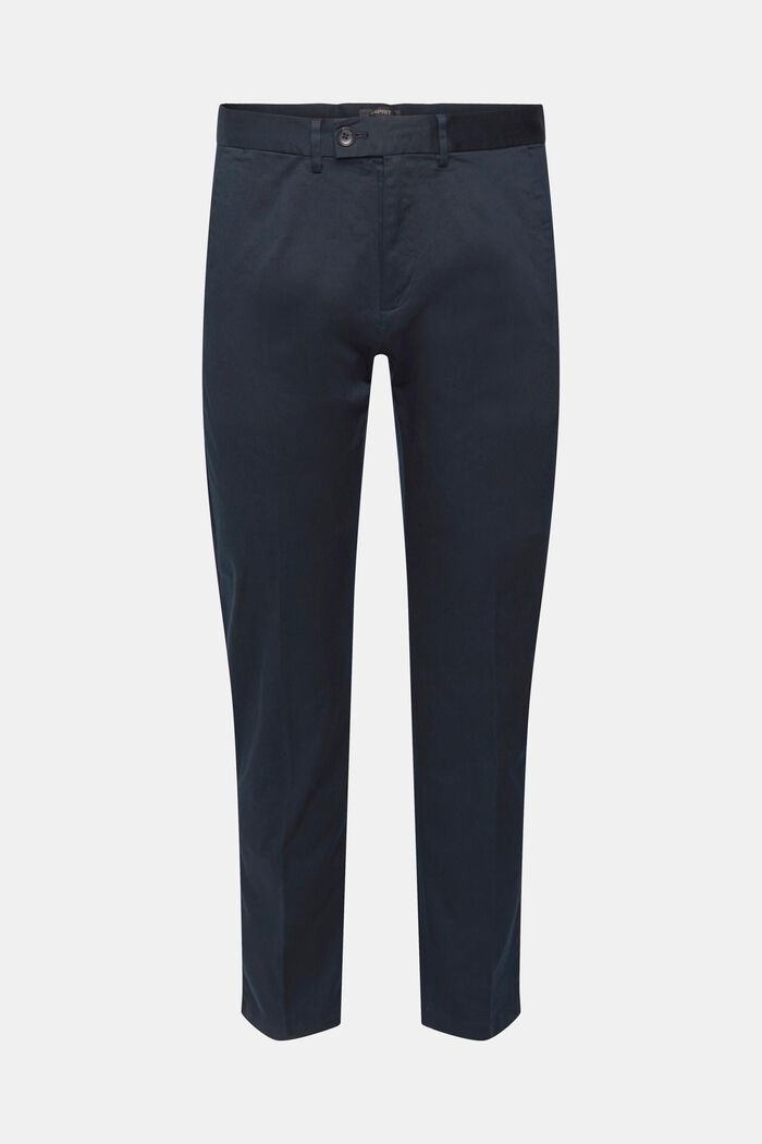 彈性棉質斜紋布褲, 海軍藍, detail image number 2