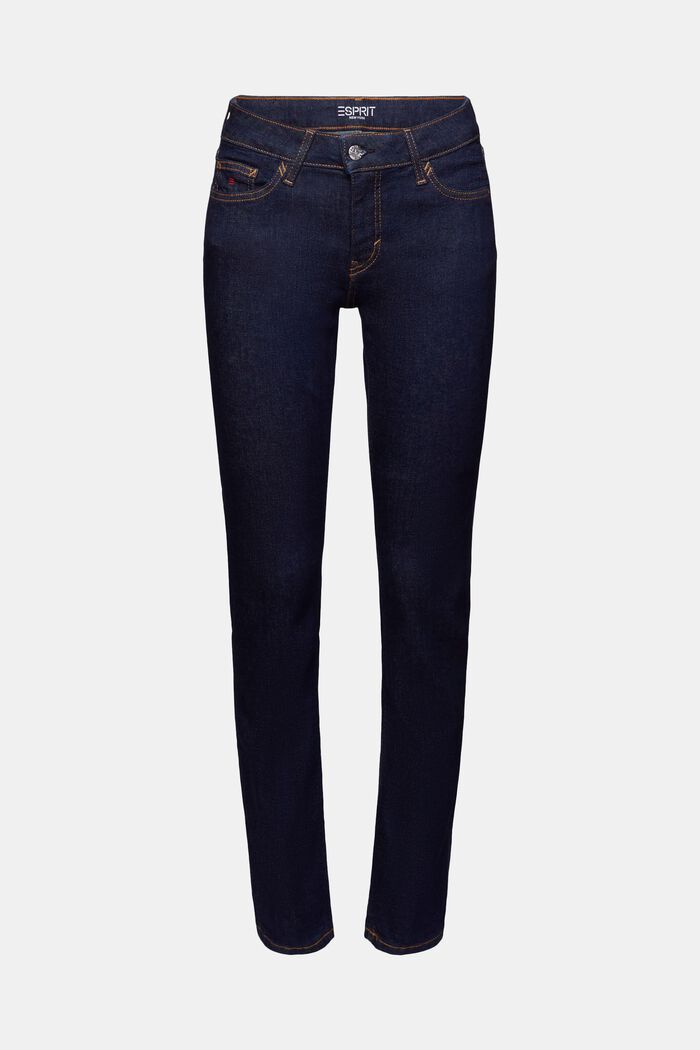 Recycled: mid-rise slim jeans, BLUE RINSE, detail image number 7