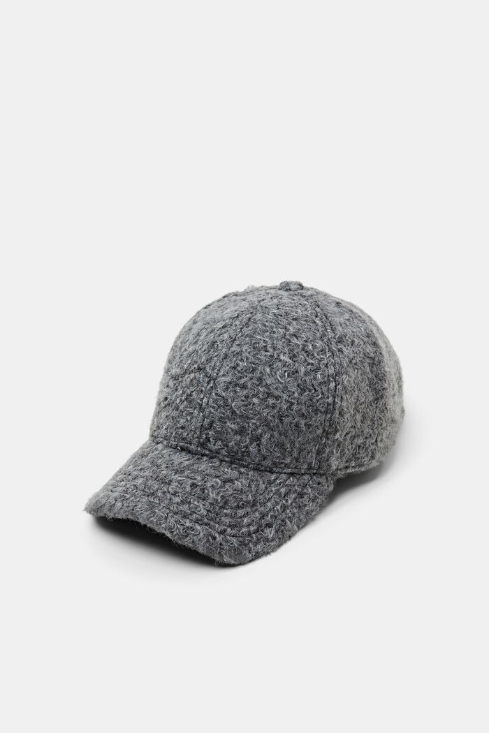 ‌搖粒絨棒球帽, 深灰色, detail image number 0