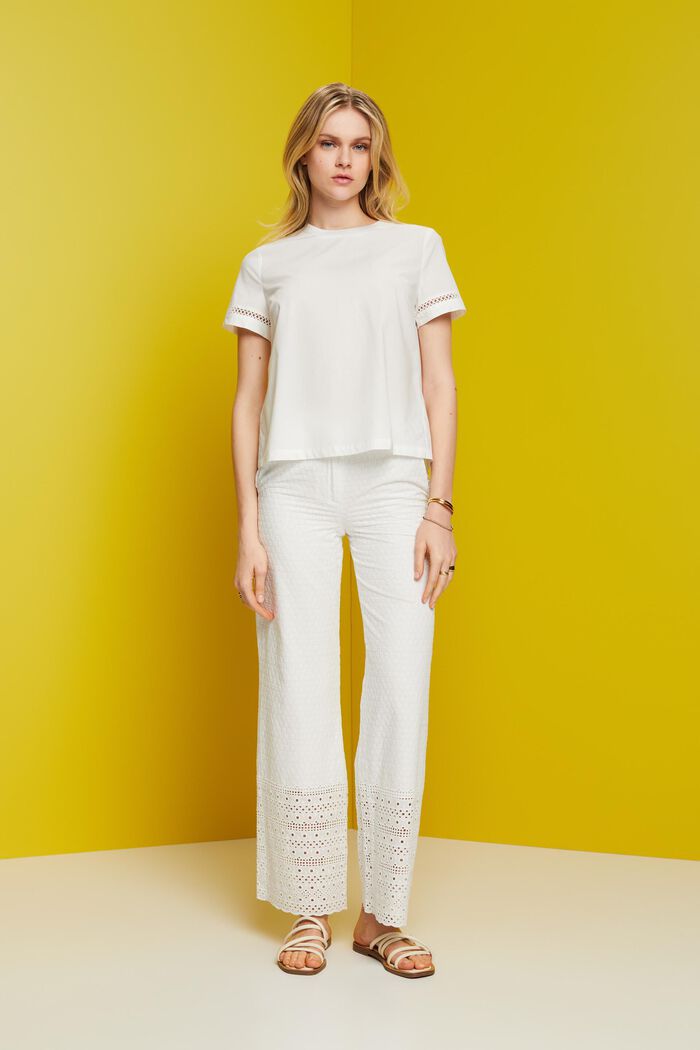 Open-back blouse, TENCEL™, WHITE, detail image number 1