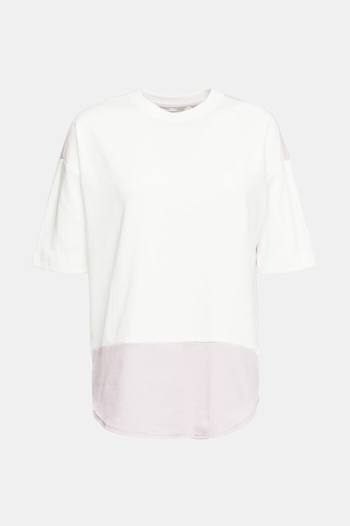 Two-tone T-shirt, OFF WHITE, detail image number 2