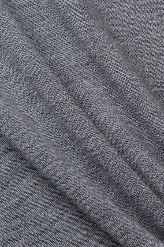 針織羊毛毛衣, 灰色, detail image number 1