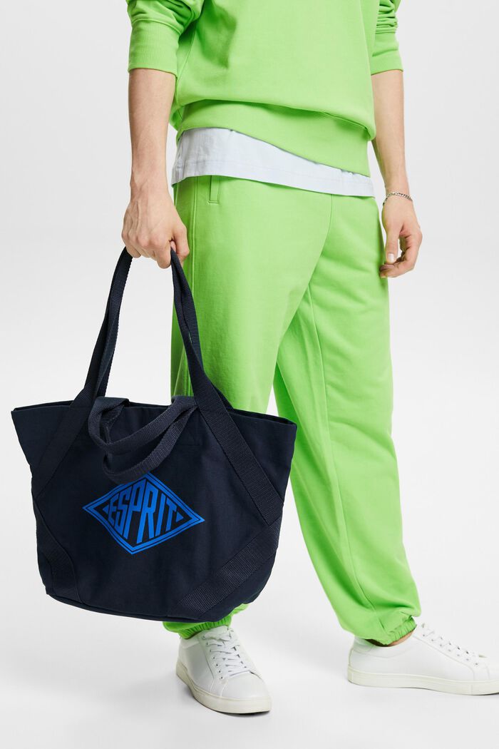 ‌雙色購物袋, 海軍藍, detail image number 5