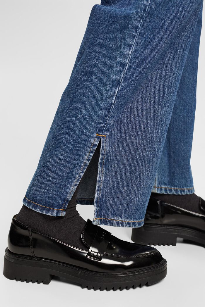 Mid-rise wide leg jeans, BLUE MEDIUM WASHED, detail image number 4