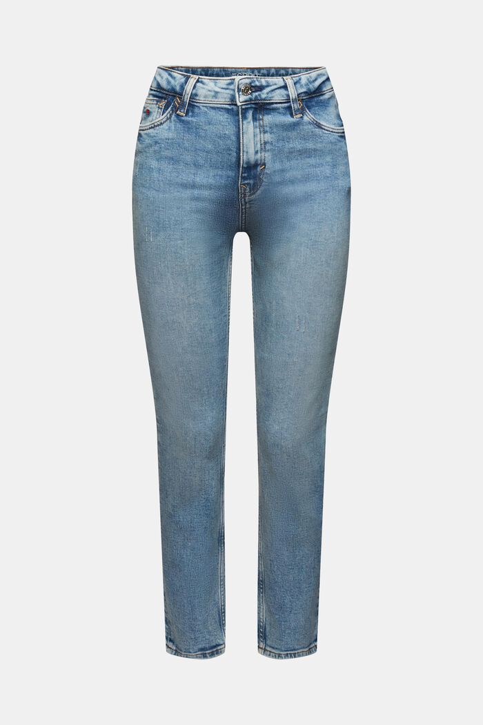 Mid-Rise Slim Stretch Jeans, BLUE LIGHT WASHED, detail image number 7