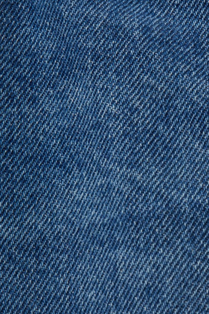 Embroidered jeans mini skirt, BLUE DARK WASHED, detail image number 6